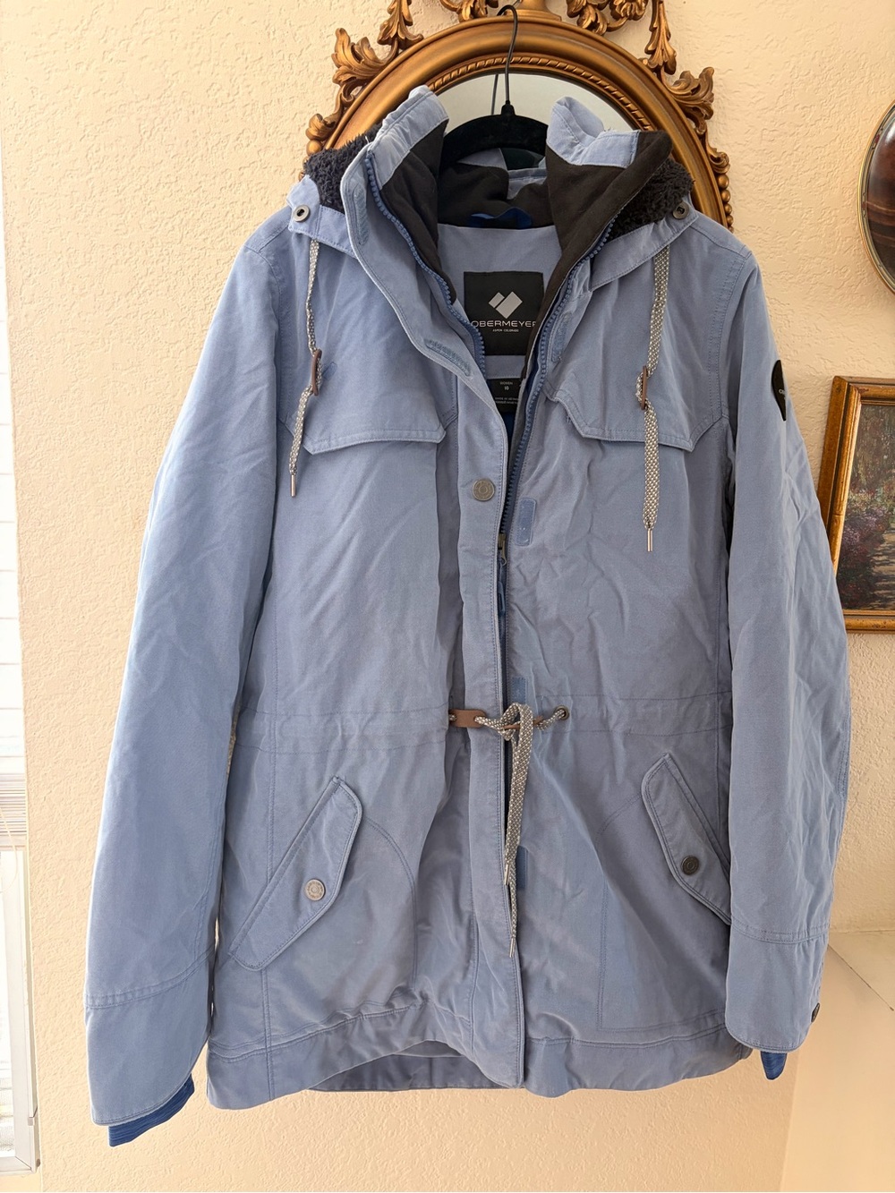 Obermeyer “Celestia” Light Blue Ski Jacket Parka